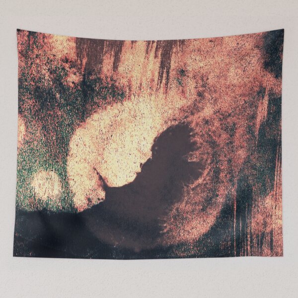 Item preview, Cyanotype Art Print Printmaking - Bacteria Culture in Petri Dish designed and sold by MKartss.