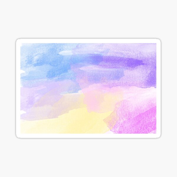 "Watercolor pastel painting" Sticker for Sale by Expressteeart Redbubble