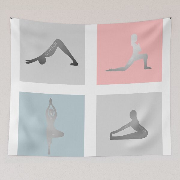 Item preview, Yoga Pose Screen Prints  - Yoga Sticker Pack, Home Decor by Christie Olstad designed and sold by Christie Olstad.