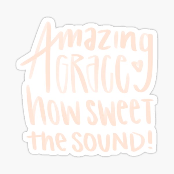 Item preview, AMAZING GRACE designed and sold by handletteringem.