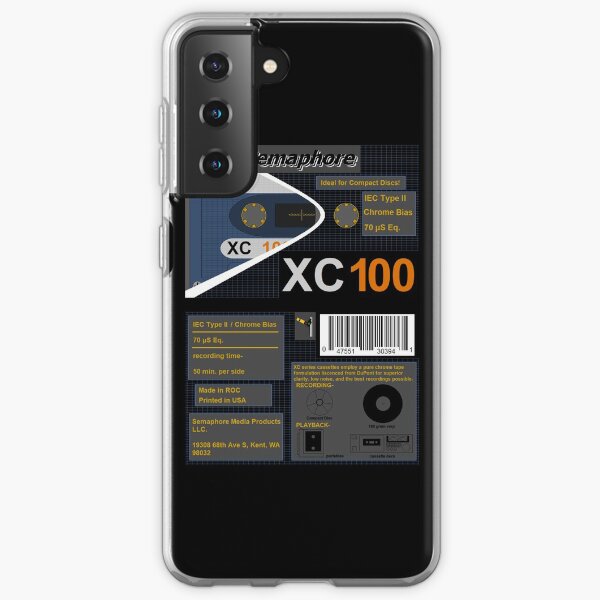 Semaphore Media LLC. XC 100 type 2 cassette (front and back) Samsung Galaxy Soft Case