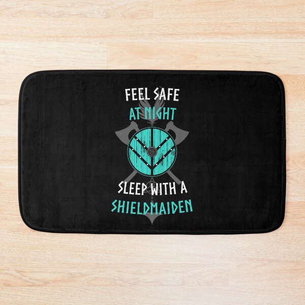 Item preview, FEEL SAFE AT NIGHT - SLEEP WITH A SHIELDMAIDEN designed and sold by ZhulaDesign.