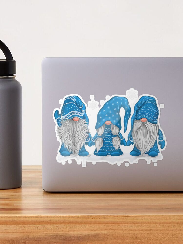 Blue Christmas Gnome Tumbler (T303)