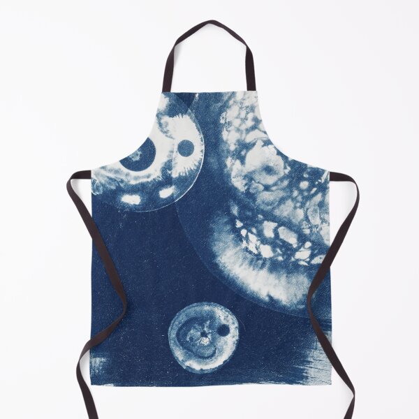 Item preview, Cyanotype Art Print Printmaking - Bacteria in Petri Dishes designed and sold by MKartss.