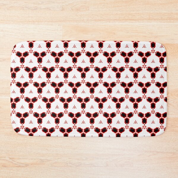 Item preview, MOUCHARABIEH 20 pattern oriental stars petale psychedelic electric red white black designed and sold by dragonemma.