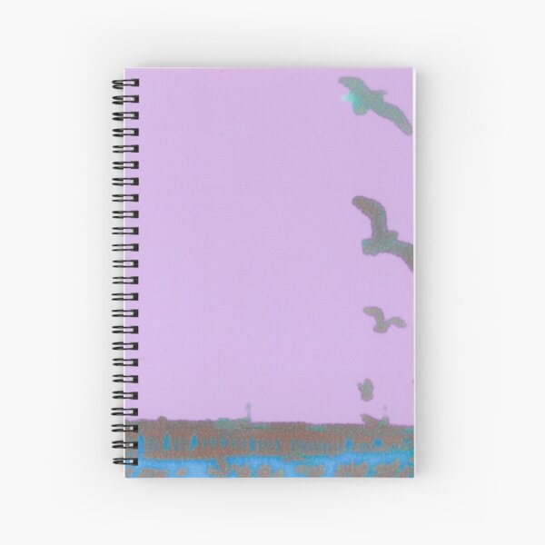 Birds and a Pier Spiral Notebook