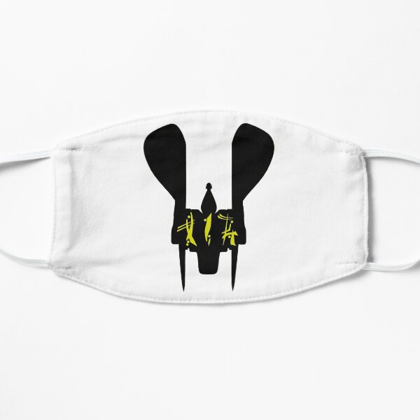 RENEGADE MERCHANT IN OMYAKON OVER SILHOUETTE (FOR LIGHT COLORED BACKGROUND) Flat Mask