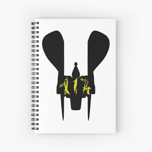 RENEGADE MERCHANT IN OMYAKON OVER SILHOUETTE (FOR LIGHT COLORED BACKGROUND) Spiral Notebook