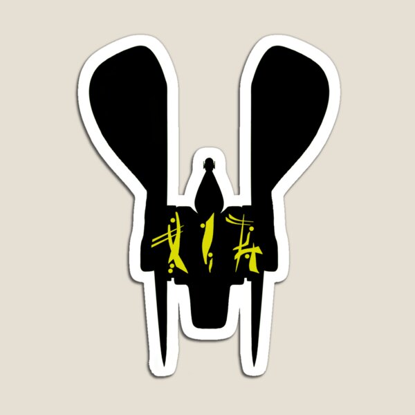 RENEGADE MERCHANT IN OMYAKON OVER SILHOUETTE (FOR LIGHT COLORED BACKGROUND) Magnet