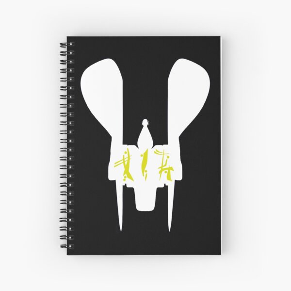 RENEGADE MERCHANT IN OMYAKON OVER SILHOUETTE (FOR DARK COLORED BACKGROUND) Spiral Notebook