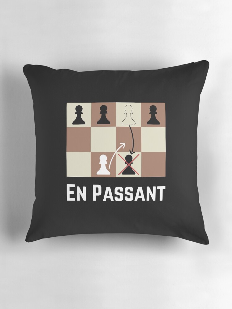 Thumbnail 3 of 4, Pillow, En Passant Chess Move designed and sold by ElectricFangs.