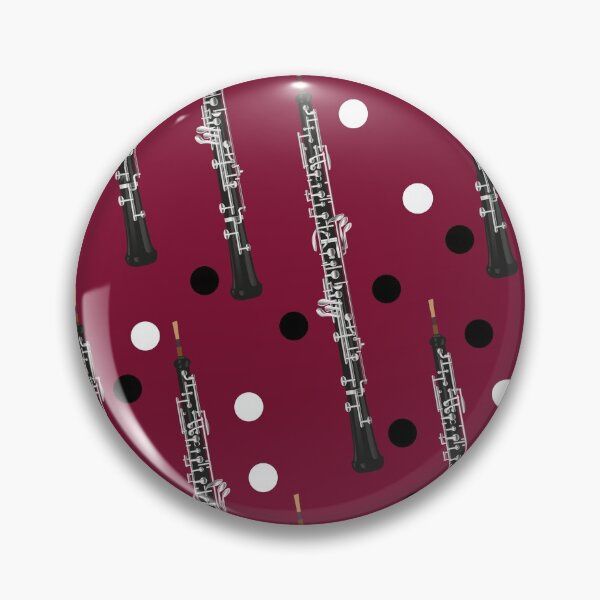 Item preview, Dotted oboe on dark red designed and sold by kobyakov.