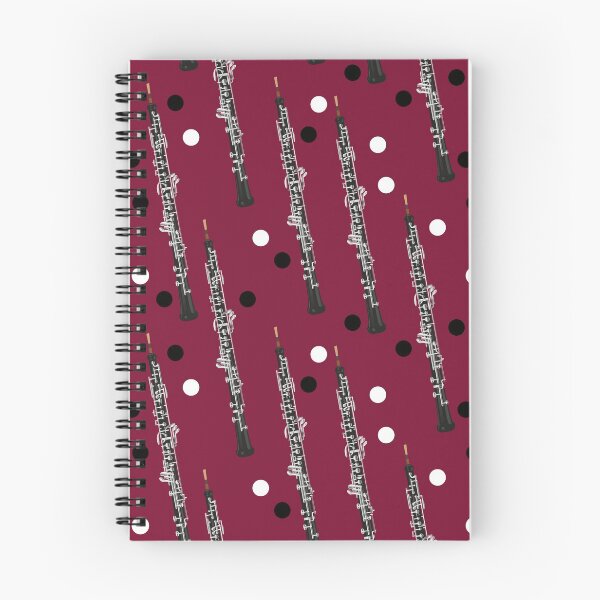 Item preview, Dotted oboe on dark red designed and sold by kobyakov.