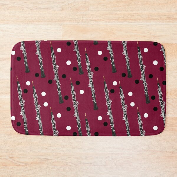 Item preview, Dotted oboe on dark red designed and sold by kobyakov.