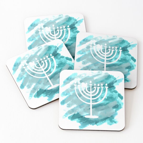Item preview, Watercolor Menorah | Happy Hannukah designed and sold by ArtbyAbbyLamdan.