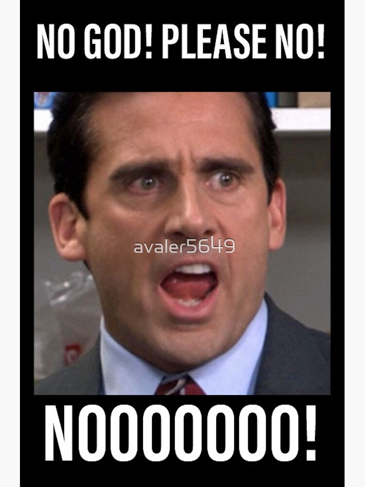 The Office NO Micheal Scott Meme Sticker For Sale By Avaler Redbubble