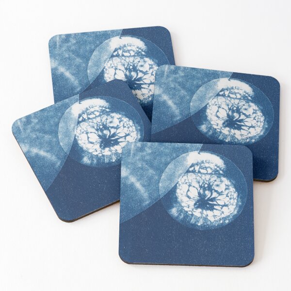 Item preview, Cyanotype Art Prints Graphic Art - Petri Dishes designed and sold by MKartss.