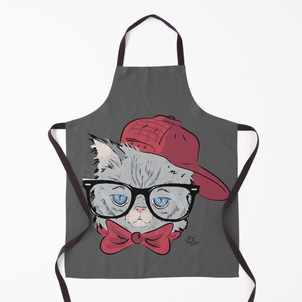 Item preview, Nerdy Hipster Cat designed and sold by JohnnyPraize.