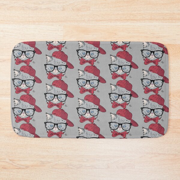 Item preview, Nerdy Hipster Cat designed and sold by JohnnyPraize.