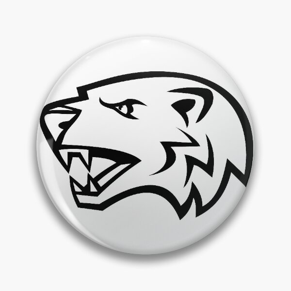 Item preview, Angry North American Badger Head Side View Mascot Black and White designed and sold by patrimonio.