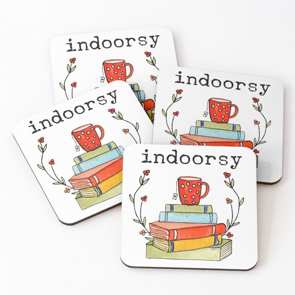 Item preview, Indoorsy Books & Tea designed and sold by Dollfacedesign.