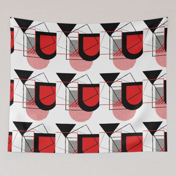 Item preview,  Black and Red Abstract Modern Geometric Gift  designed and sold by WearYourMood.