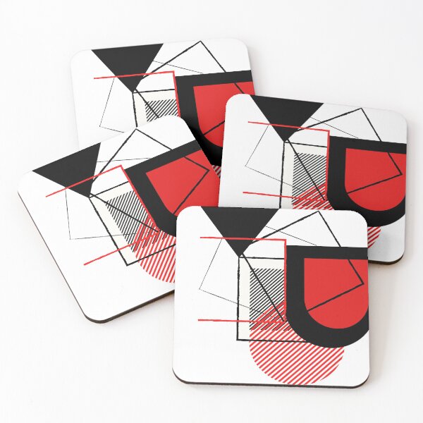 Item preview,  Black and Red Abstract Modern Geometric Gift  designed and sold by WearYourMood.