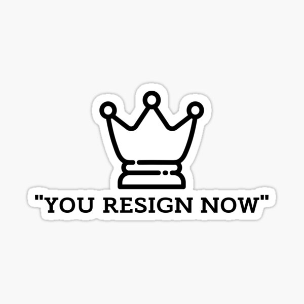 Item preview, The Queen's Gambit - "You Resign Now" designed and sold by JPMprints.