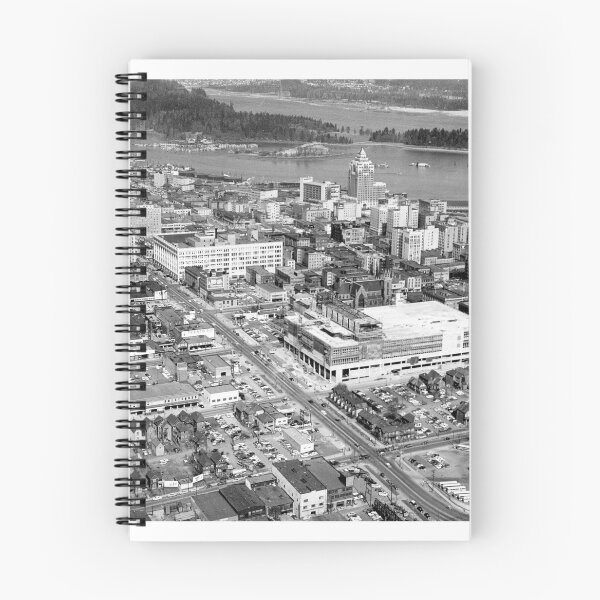 Artikelvorschau, Luftaufnahme Downtown Vancouver und Coal Harbour (1956) entworfen und verkauft von FOVCA.