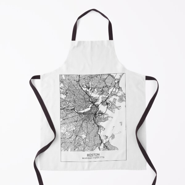 Item preview, Boston, Massachusetts Map Art (White) designed and sold by HawkstoneDesign.