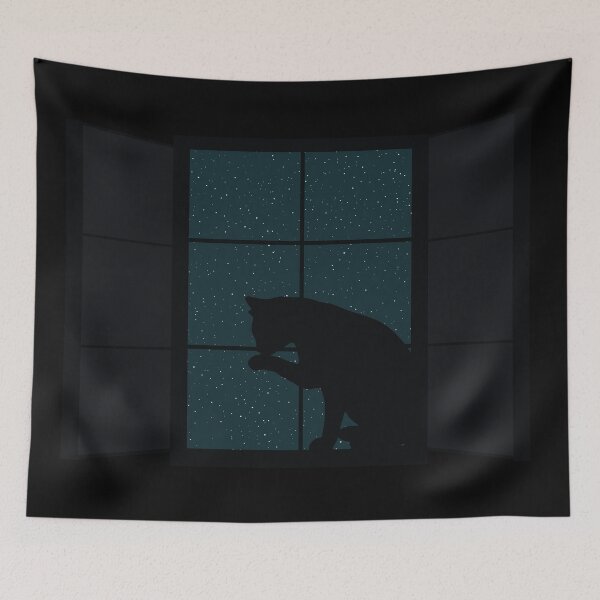 Item preview, Cat Sitting At Night designed and sold by artado.