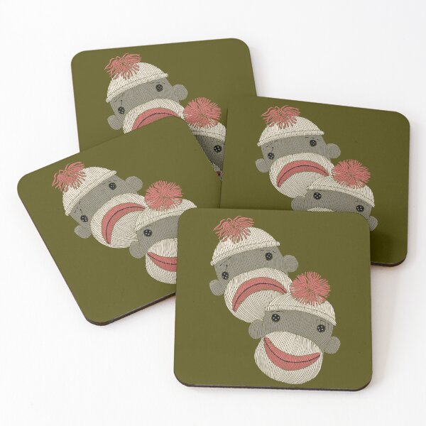 Item preview, Tragedy and Comedy Sock Monkeys designed and sold by SusanSanford.
