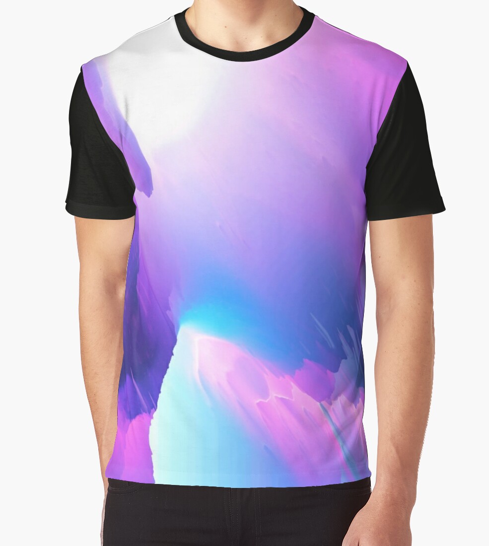 purple graphic tee