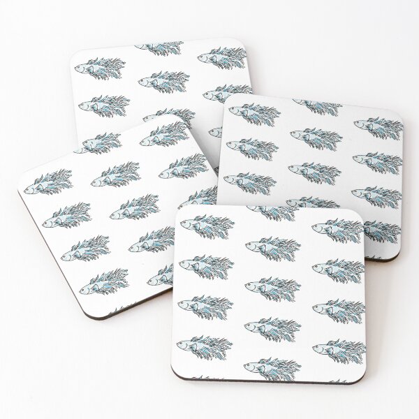 Item preview, Blue Betta Fish designed and sold by SimplyLineArt.