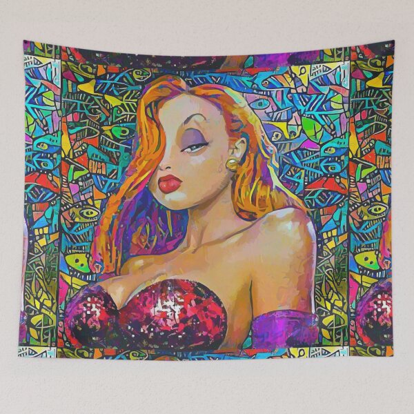 Item preview, Painting of Jessica Rabbit designed and sold by Cesar Peralta.