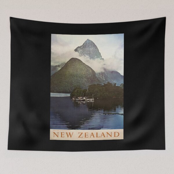 Artikelvorschau, retro classic New Zealand poster entworfen und verkauft von CorasPosters.