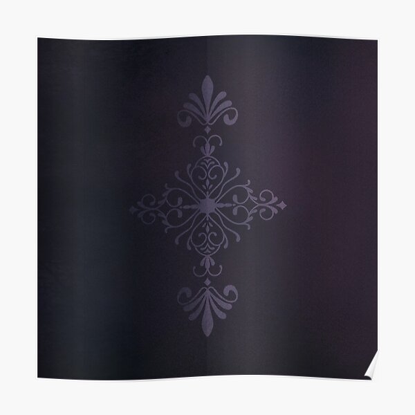 Purple Velvet Motif Poster