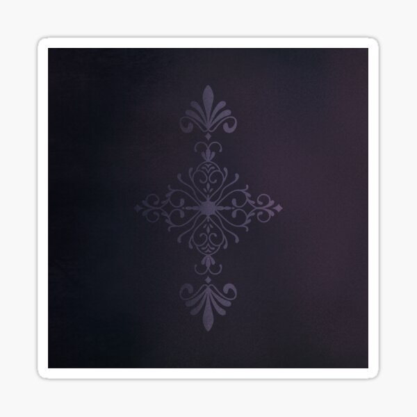Purple Velvet Motif Sticker
