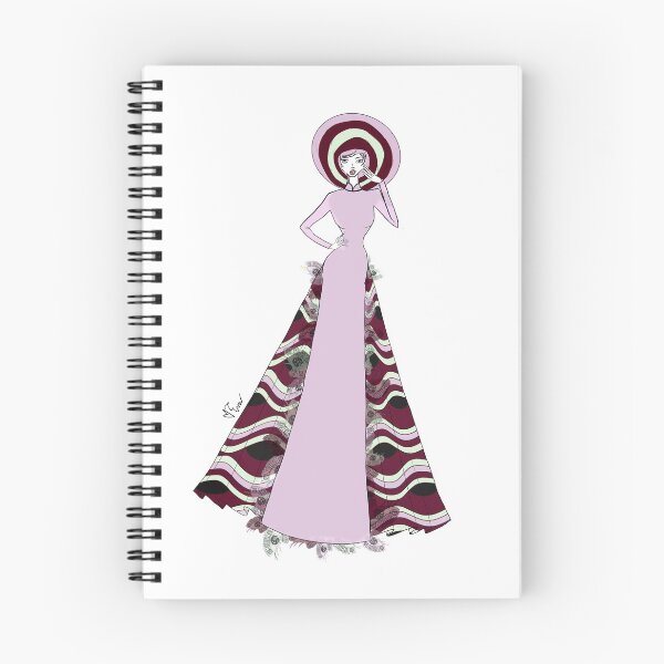 Item preview, Vietnamese Thistle Ao Dai Evening Wear Asian Fashion Illustration - Hoa Palette designed and sold by Eva Phan.