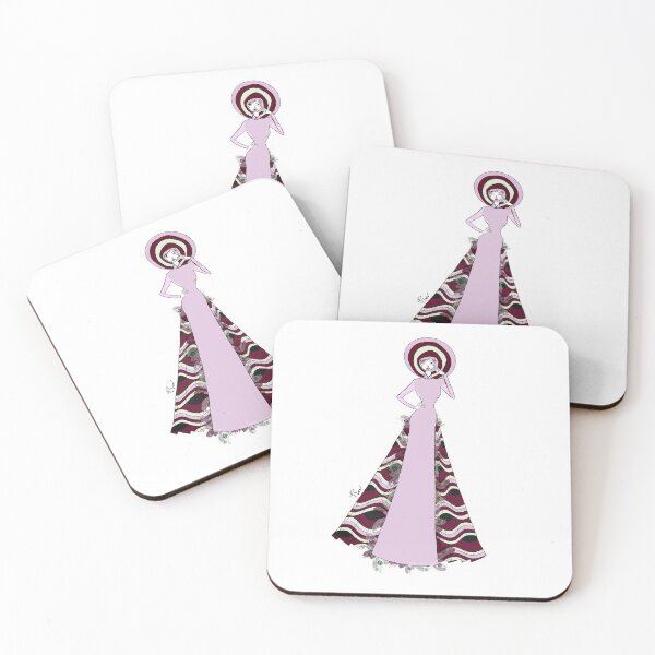 Item preview, Vietnamese Thistle Ao Dai Evening Wear Asian Fashion Illustration - Hoa Palette designed and sold by Eva Phan.