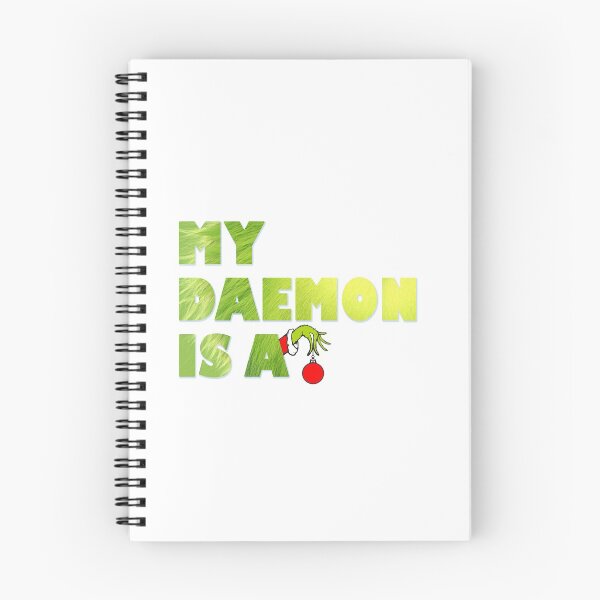 Item preview, MY DAEMON IS A GRINCH designed and sold by thebowtrucklesh.