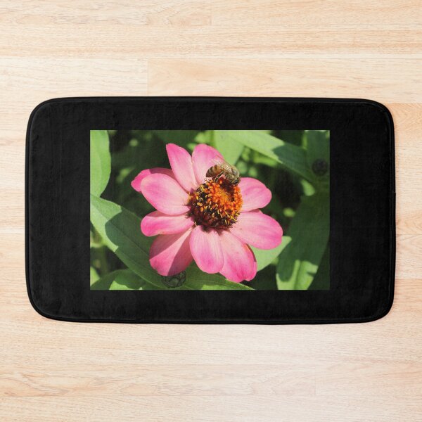 Item preview, Bee on Pink and Yellow Flower Blossom designed and sold by anitahiltz.