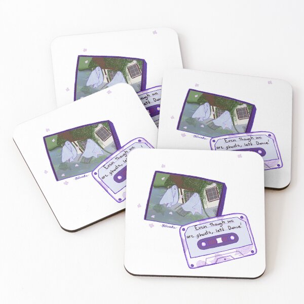 Item preview, Ghost Cassette & Even though we are ghosts, let's Dance! Design designed and sold by Olliecakeart.