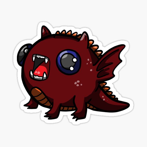 Rollie Pollie Dragon Sticker For Sale By FireIceDesigns Redbubble