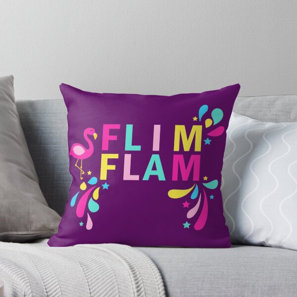 Item preview, Flim Flam Kids Flamingo Colorful Text Typography Graphic designed and sold by Moda-Moxie.