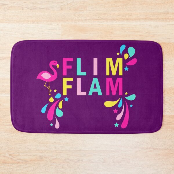 Item preview, Flim Flam Kids Flamingo Colorful Text Typography Graphic designed and sold by Moda-Moxie.