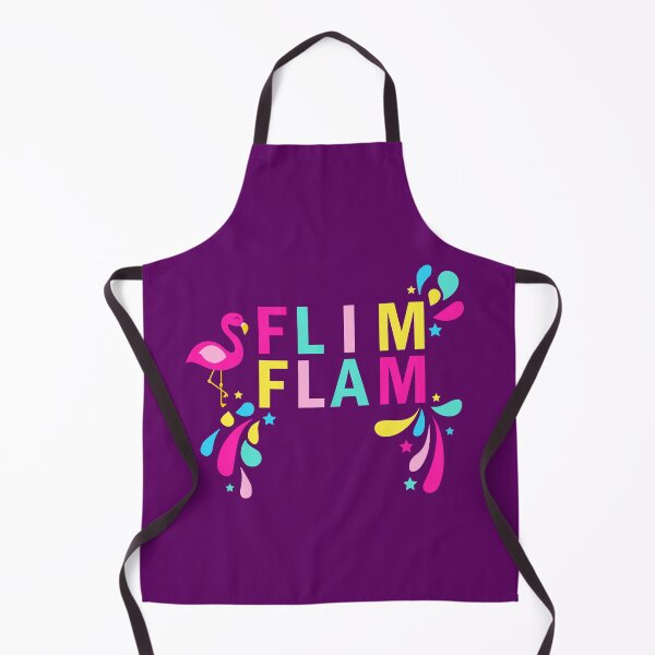 Artikelvorschau, Flim Flam Kids Flamingo Bunte Text Typografie Grafik entworfen und verkauft von Moda-Moxie.