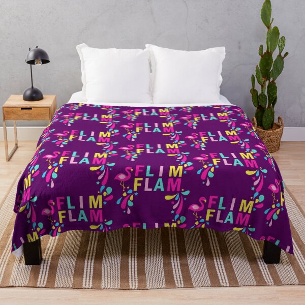 Item preview, Flim Flam Kids Flamingo Colorful Text Typography Graphic designed and sold by Moda-Moxie.