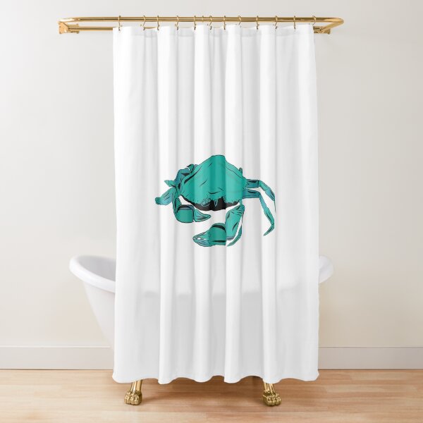 Blue Crab Shower Curtains for Sale