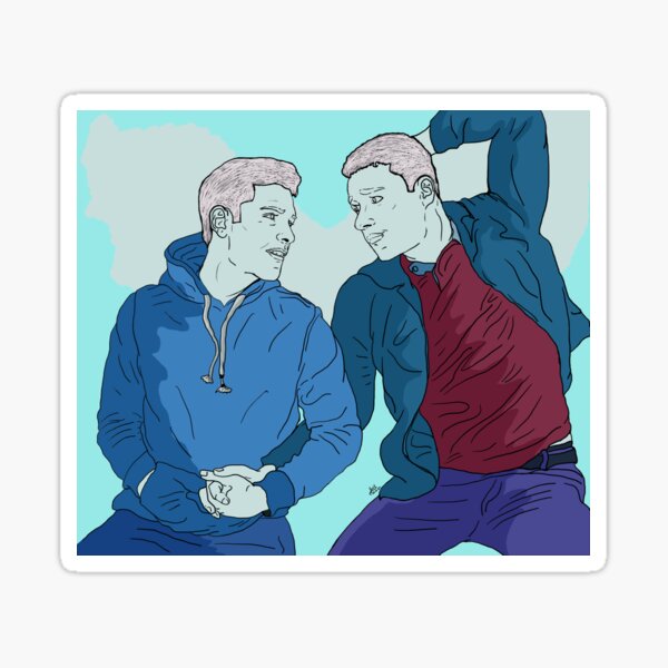 Tarlos - TK and Carlos - Relationship (Stargazing/Holding Hands) - Ronen Rubinstein & Rafael Silva Sticker
